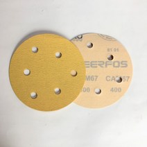 원형사포 종이 (샌딩페이퍼), 60방5인치6홀 1장