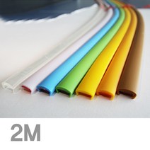 금강안전시스템 ㄷ자형모서리보호대 코너보호대 1M 2M 무독성PVC, ㄷ자모서리보호대 2M 노랑