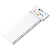 토탈하우스 일회용 종이빨대 25P 화이트 무지 0986, 1set, 25개