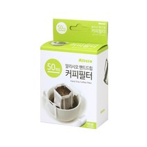[소프트팩] 알리시오 커피드립필터 50개입, 1개