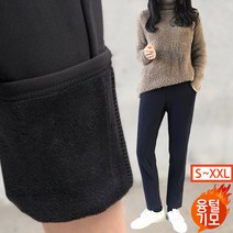 바잉몰 여성용 세상편해A 융털 밴딩팬츠 빅사이즈