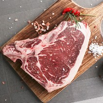 [하이마블] 미국산 소고기 엘본 스테이크 티본 + 시즈닝 캠핑 바베큐 홈파티, 1팩, 티본 스테이크 700g