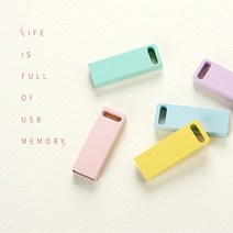 GAPSTAR 노랑색-USB 귀여운USB 이쁜USB 특이한USB 파스텔USB 4 8 16 32 64GB USB