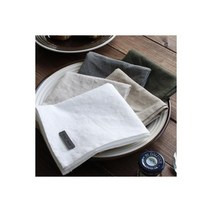 (바이오워싱 퓨어린넨) 다용도 식탁매트 - 베이지&카키계열 (5color)-체리하, 종류:진카키