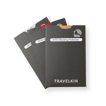 [rfid슬리브] RFID 차단 슬리브 (신용 카드 10 개 & 여권 보호 장치 2 개) 최고의 신원 도난 여행 케이스 세트. 스마트 홀더 핏 지갑, Side Load