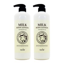 2개)터치미 밀크우유 바디로션1000ml, 2개, 1000ml