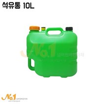 넘버원배관자재 석유통 10L (흰색/초록색) 색상랜덤발송, 1개