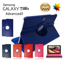 삼성 갤럭시탭어드밴스2 10.1 SM-T583 360도 회전 가죽 케이스 advanced2 웅진북클럽 웅진북패드 교원 빨간펜 스마트올 엠베스트 엘리하이 프라임탭 프뢰벨 리딩토탈, 라운드 세트 파랑