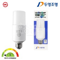 두영조명 LED 스틱램프 15W E26, 주광색, 1개