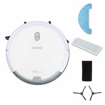 SSAKS 싹스 로봇청소기 진공 물걸레청소기 신상품 할인+증정품 흡입+걸레, 화이트+증정품