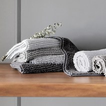 네이쳐리빙 모던데일 뽀송 욕실 발매트2P(대), 연그레이