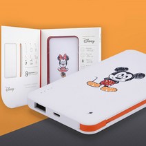 [디즈니정품] 디즈니 고속충전 보조 배터리 10000mAh, 클래식미키
