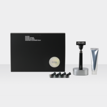 블락 스페셜키트 네로블랙, 1개, 면도기+스탠드+쉐이빙클렌저 30ml+면도날5개(면도기 장착1개 + 추가4개)