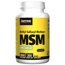 재로우 MSM 1000mg 베지 캡 글루텐 프리, 200개입, 1개