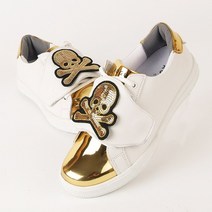 오거스타 스파이크리스 골프화.골드패치.WHT-GOLD