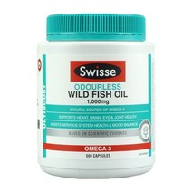 스위스 얼티부스트 와일드 오도리스(냄새없는) 피쉬오일(오메가3) 1000mg 500 캡슐, 1개
