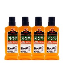 불스원 카샴푸-530ml 4개 카워시 세차샴푸 자동차샴푸 세정제 소낙스 캉가루 맥과이어스 익스트림 크리스탈, 530ml