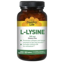 컨트리라이프 L-리신 500mg 타블렛, 100개입, 1개
