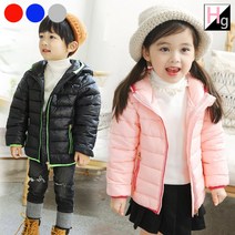 헬로가든 라인후드 패딩 점퍼