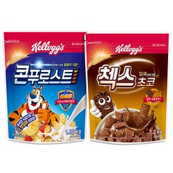 켈로그 콘푸로스트 1320g + 첵스초코 1200g 세트, 1.32kg, 1세트