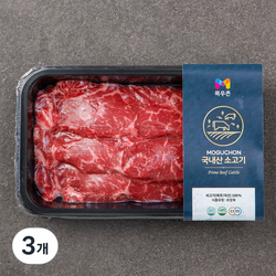 목우촌 국내산 소고기 채끝 구이용 (냉장), 300g, 3개