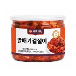 셰프애찬 국산 알배기 배추 겉절이 캔, 1개, 1kg