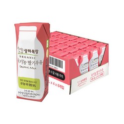 상하목장 유기농 멸균우유 딸기맛