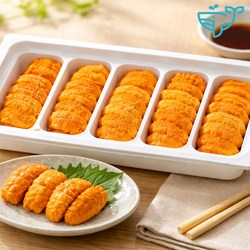 제철 우니 중국산 성게알 냉동 도시락형 해수우니 홈마카세, 6개, 100g