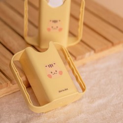 돗투돗 X 아가드 미니팩 홀더 우유팩 두유 주스 손잡이 125ml 돗람이 (옐로우), 돗람이 옐로우 2.0, 1개