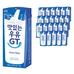 맛있는우유GT 멸균우유 200ml, 24개 - 가격도 맛도 모두 잡은 최고의 선택!