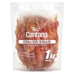 칸타나 치킨 트위스트 1kg 대용량강아지간식