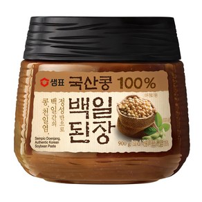 샘표 국산콩 백일된장, 900g, 1개