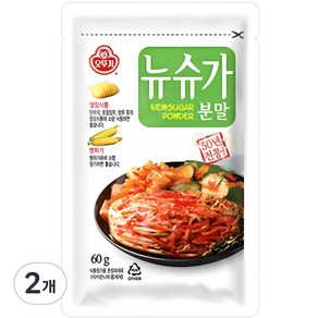 오뚜기 뉴슈가분말, 60g, 2개