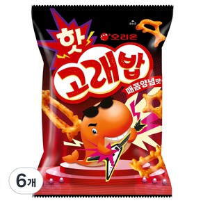 오리온 핫 고래밥 매콤양념맛, 56g, 6개