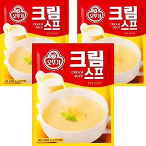 오뚜기 크림 스프, 80g, 3개