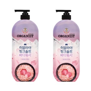 히말라야핑크솔트 풍성한 거품 산뜻한 바디워시 로즈향, 865ml, 2개