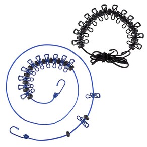 코멧 아웃도어 캠핑 빨래 집게줄 2종 세트