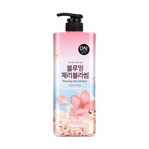 온더바디 플라워 약산성 퍼퓸 바디워시 블루밍 체리블라썸 향, 900ml, 1개