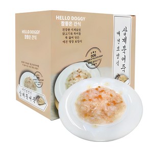 참좋은간식 애견보양식 파우치, 삼계+북어 혼합맛, 80g, 10개