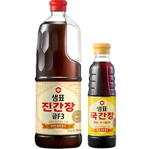 샘표 진간장 금F3 1.7L + 국간장 500ml