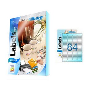 [올바른] 투명방수라벨 (레이저용) -84칸(4X21), 84칸, 25개