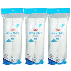 롯데이라이프 세모금컵, 100개입, 3개