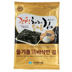 광천김/김자반 광천해저 들기름김(전장3번들), 69g, 2개