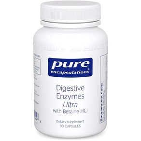 Pue Encapsulations 다이제스티브 엔자임 울트라 with 베타인 Hcl 캡슐, 90정, 1개