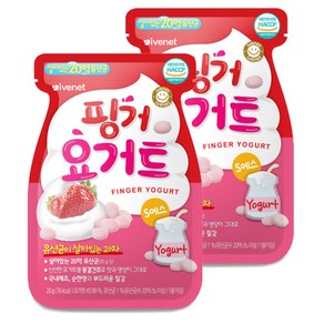 아이배냇 핑거 요거트, 딸기, 20g, 2개