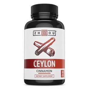 Zhou Nutition 실론 시나몬 베지 캡슐, 1개, 60정