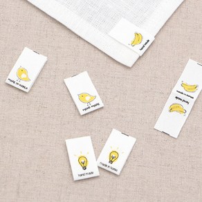 코하스아이디 옐로우 핸드메이드 믹스 끼워라벨 6p, 혼합 색상, 4개