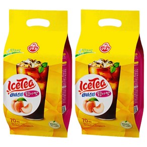 오뚜기 아이스티 복숭아맛, 14g, 70개입, 2개