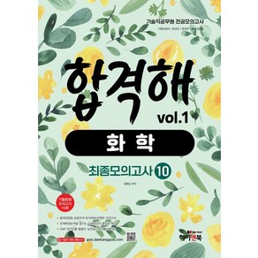 [하이앤북]기술직 공무원 전공모의고사 합격해 화학 vol.1 최종모의고사 10회, 김병일 편저, 하이앤북