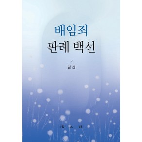 배임죄 판례 백선, 법문사, 김신